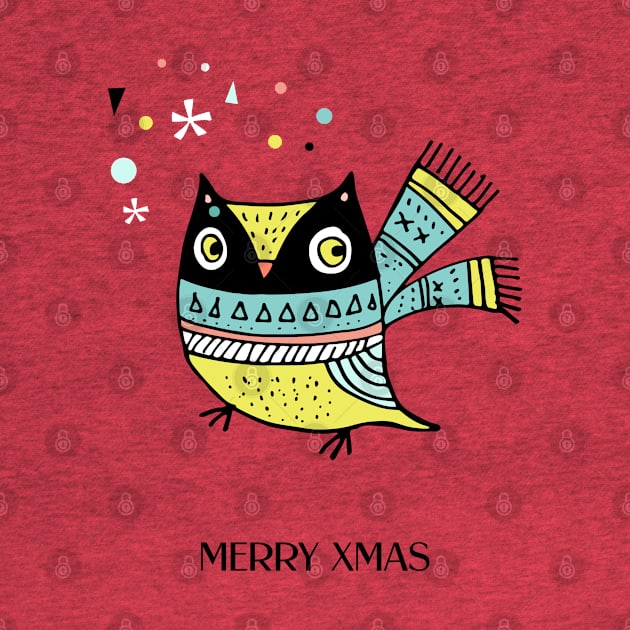 Xmas Doodle - Owl by SpilloDesign